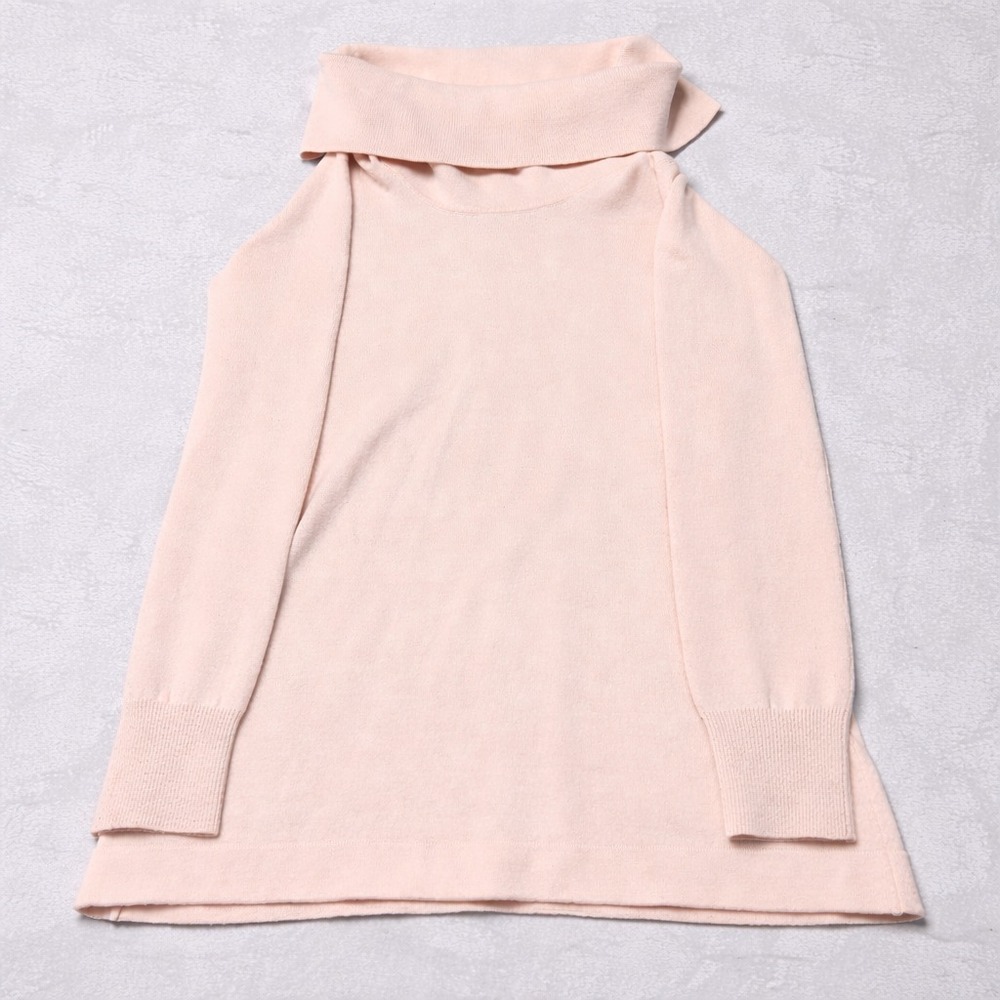 French Connection Womens M Blush Cowl Neck Sweater Knit Top